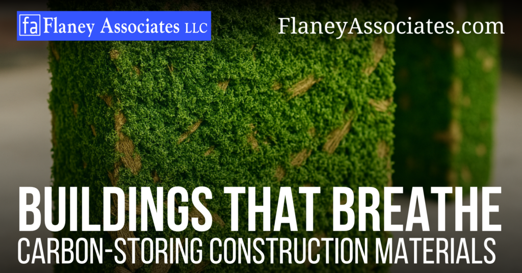 The buildings we live and work in are often silent contributors to climate change. Traditional construction materials like concrete and steel release large amounts of carbon dioxide (CO₂) during production. In fact, the construction sector is responsible for nearly 40% of global CO₂ emissions (Architecture 2030, 2024).
But what if our buildings could help reverse that impact?
Today, a new wave of materials is reshaping the industry—carbon-storing building materials that absorb and lock away CO₂ instead of releasing it. These innovative substances transform homes, offices, and public buildings into active participants in the fight against climate change.